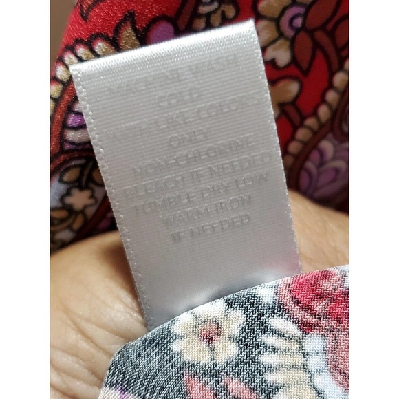 Avenue Women's Multicolor Polyester Round Neck Long Sleeve Casual Blouse 22/24 - Picture 10 of 11